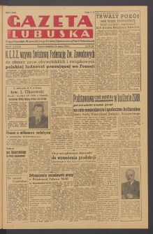 Gazeta Lubuska : organ Komitetu Wojewódzkiego Polskiej Zjednoczonej Partii Robotniczej R. II Nr 71 (13 marca 1949). - Wyd. ABCD