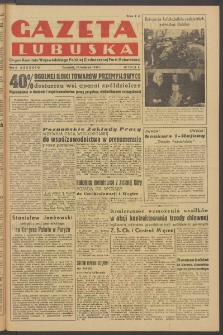 Gazeta Lubuska : organ Komitetu Wojewódzkiego Polskiej Zjednoczonej Partii Robotniczej R. II Nr 103 (14 kwietnia 1949). - Wyd. ABCDEFG