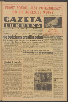 Gazeta Lubuska : organ Komitetu Wojewódzkiego Polskiej Zjednoczonej Partii Robotniczej R. II Nr 108 (22 kwietnia 1949). - Wyd. ABCDEFG