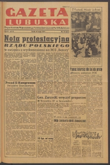Gazeta Lubuska : organ Komitetu Wojewódzkiego Polskiej Zjednoczonej Partii Robotniczej R. II Nr 133 (18 maja 1949). - Wyd. ABC