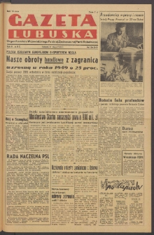Gazeta Lubuska : organ Komitetu Wojewódzkiego Polskiej Zjednoczonej Partii Robotniczej R. II Nr 136 (21 maja 1949). - Wyd. ABC