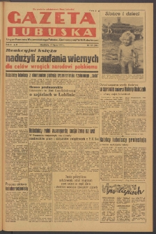 Gazeta Lubuska : organ Komitetu Wojewódzkiego Polskiej Zjednoczonej Partii Robotniczej R. II Nr 191 (17 lipca 1949). - Wyd. AB