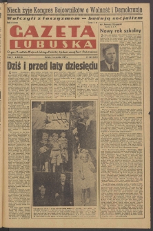 Gazeta Lubuska : organ Komitetu Wojewódzkiego Polskiej Zjednoczonej Partii Robotniczej R. II Nr 238 (2 września 1949). - Wyd. ABCD