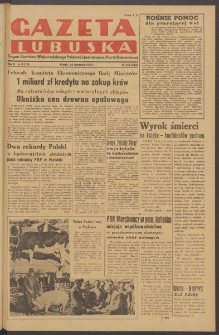 Gazeta Lubuska : organ Komitetu Wojewódzkiego Polskiej Zjednoczonej Partii Robotniczej R. II Nr 252 (16 września 1949). - Wyd. ABCD