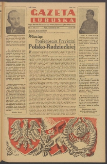 Gazeta Lubuska : organ Komitetu Wojewódzkiego Polskiej Zjednoczonej Partii Robotniczej R. II Nr 273 (7 października 1949). - Wyd. ABCDE