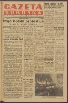 Gazeta Lubuska : organ Komitetu Wojewódzkiego Polskiej Zjednoczonej Partii Robotniczej R. II Nr 274 (8 października 1949). - Wyd. ABCD