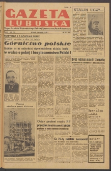 Gazeta Lubuska : organ Komitetu Wojewódzkiego Polskiej Zjednoczonej Partii Robotniczej R. II Nr 333 (6 grudnia 1949). - Wyd. ABCD