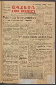 Gazeta Lubuska : organ Komitetu Wojewódzkiego Polskiej Zjednoczonej Partii Robotniczej R. II Nr 355 (30 grudnia 1949). - Wyd. ABCD