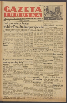 Gazeta Lubuska : organ Komitetu Wojewódzkiego Polskiej Zjednoczonej Partii Robotniczej R. II Nr 353 (28 grudnia 1949). - Wyd. ABCD