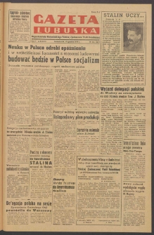 Gazeta Lubuska : organ Komitetu Wojewódzkiego Polskiej Zjednoczonej Partii Robotniczej R. II Nr 346 (19 grudnia 1949). - Wyd. ABCDE