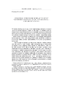 Opanowani syndromem konsumpcyjnym? Testowanie koncepcji Zygmunta Baumana - komunikat z badań = Dominated by the consumerist syndrome? Testing Zygmunt Bauman`s concept - research results