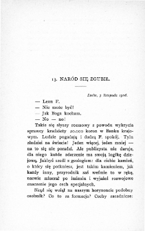 13. Naród się zgubił