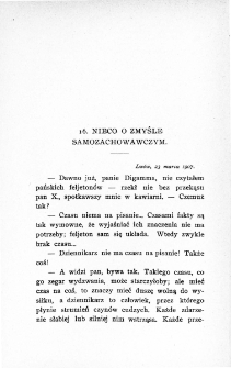 16. Nieco o zmyśle samozachowawczym