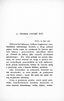 20. Trzeba chcieć żyć