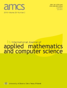 International Journal of Applied Mathematics and Computer Science (AMCS), volume 25, number 2 (2015) - Contents