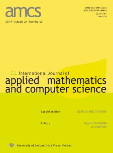 International Journal of Applied Mathematics and Computer Science (AMCS), volume 24, number 2 (2014) - Contents