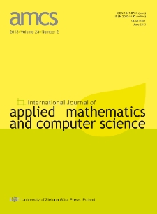 International Journal of Applied Mathematics and Computer Science (AMCS), volume 23, number 2 (2013) - Contents