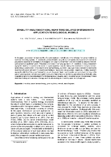 Stability analysis of nonlinear time-delayed systems with application to biological models