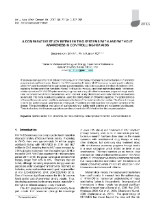 A comparative study between two systems with and without awareness in controlling HIV/AIDS
