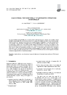 Is an interval the right result of arithmetic operations on intervals?