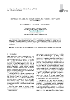 Software reliability growth modeling for agile software development