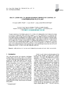 Multi-layer health-aware economic predictive control of a pasteurization pilot plant