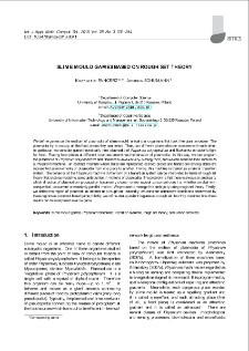 Slime mould games based on rough set theory