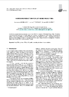 Hardware reduction for LUT-based Mealy FSMs
