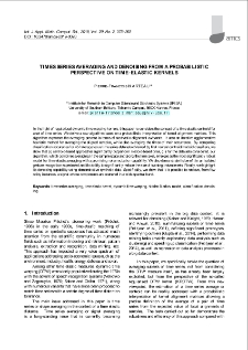 Times series averaging and denoising from a probabilistic perspective on time-elastic kernels
