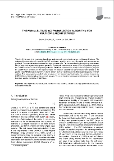 The parallel tiled WZ factorization algorithm for multicore architectures