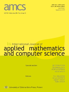 International Journal of Applied Mathematics and Computer Science (AMCS), volume 29, number 3 (2019) - Contents
