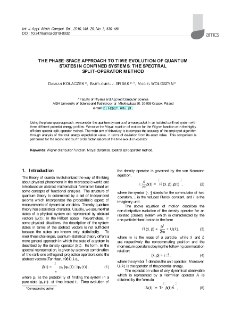 The phase-space approach to time evolution of quantum states in confined systems: The spectral split-operator method