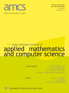 International Journal of Applied Mathematics and Computer Science (AMCS), volume 29, number 4 (2019) - Contents