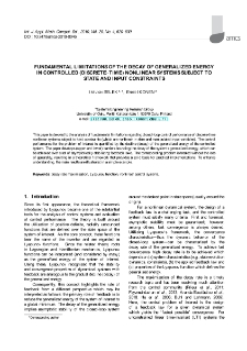 Fundamental limitations of the decay of generalized energy in controlled (discrete-time) nonlinear systems subject to state and input constraints