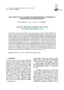 Multiquery motion planning in uncertain spaces: Incremental adaptive randomized roadmaps