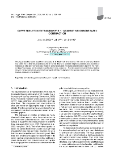 Curve skeleton extraction via k-nearest-neighbors based contraction