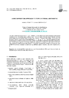 A decomposition approach to type 2 interval arithmetic