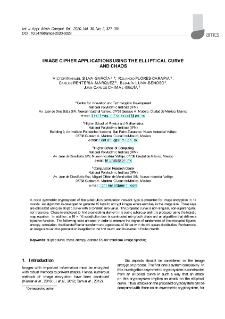 Image cipher applications using the elliptical curve and chaos