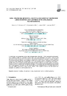 Data-driven online modelling for a UGI gasification process using modified lazy learning with a relevance vector machine