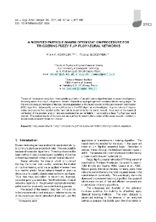 A modified particle swarm optimization procedure for triggering fuzzy flip-flop neural networks