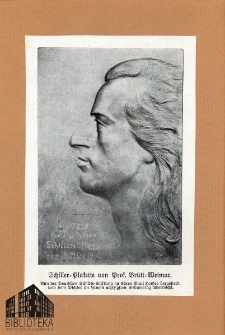 Schiller-Plakette von Prof. Br&uuml;tt-Weimar