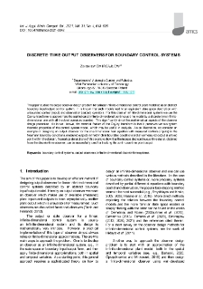 Discrete-time output observers for boundary control systems