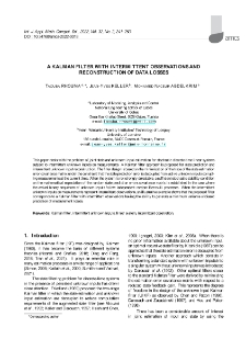A Kalman filter with intermittent observations and reconstruction of data losses