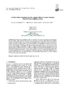 Hybrid deep learning model-based prediction of images related to cyberbullying