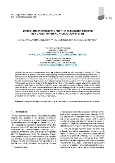 Modelling information for the burnishing process in a cyber-physical production system