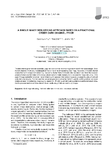 A single image deblurring approach based on a fractional order dark channel prior