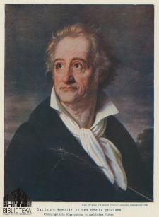 Das letzte Gem&auml;lde, zu dem Goethe gesessen