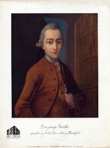Der junge Goethe gemalt von A. Joh. Kern 1765 in Frankfurt