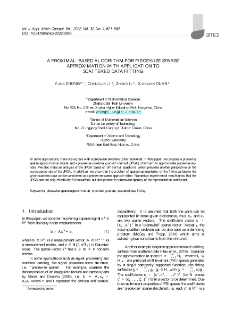 A proximal-based algorithm for piecewise sparse approximation with application to scattered data fitting