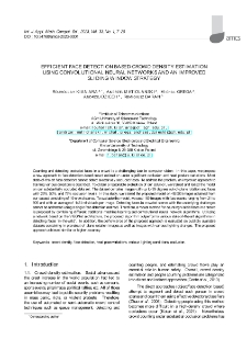 Efficient face detection based crowd density estimation using convolutional neural networks and an improved sliding window strategy